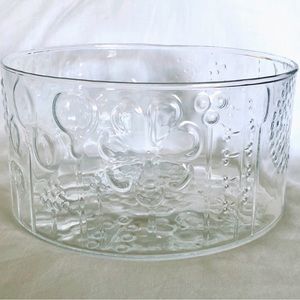 Vintage Iittala Flora Finnish Glass Bowl Finland Oiva Toikka Wartsila